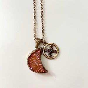 Druzy Moon Necklace